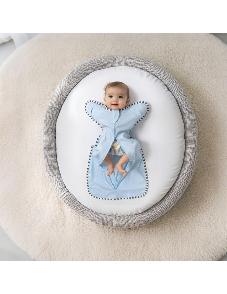 Saco de Sueño de Transición Queness 100% Algodón 2 Piezas S(0-3 Meses)