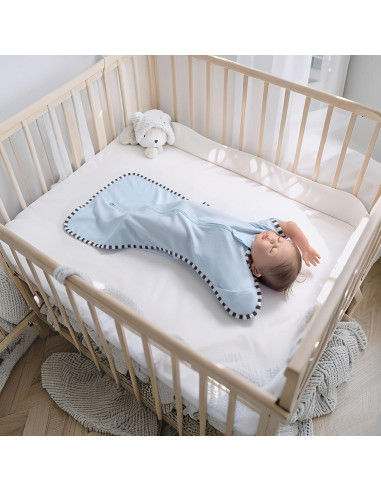 Saco de Sueño de Transición Queness 100% Algodón 2 Piezas S(0-3 Meses)