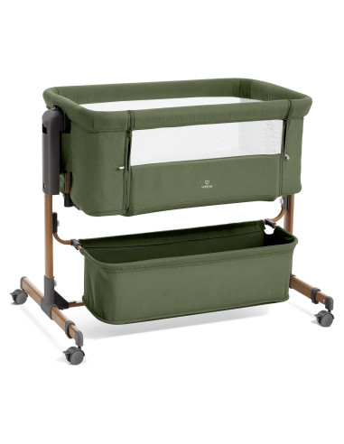 Cuna 3 en 1 LovliTod Baby Verde Oscuro Ajustable 6 Alturas