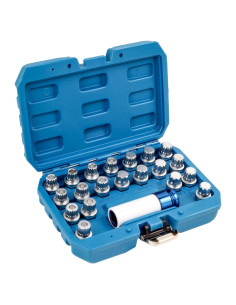 Kit de Eliminación de Bloqueo de Rueda Ntoauto 21 Piezas 12.7mm