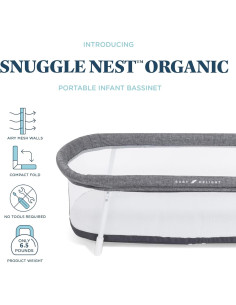 Cuna Portátil Snuggle Nest Baby Delight para Bebés 0-5 Meses 2