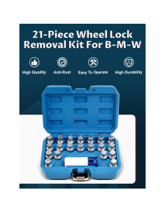 Kit de Eliminación de Bloqueo de Rueda Ntoauto 21 Piezas 12.7mm 2