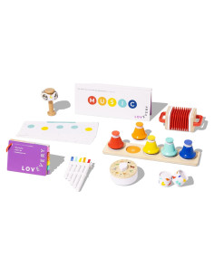 Conjunto Musical Lovevery | 6 Instrumentos Montessori | 18-48 Meses