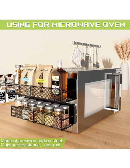 Estantes Magnéticos de Metal DTUQYX - Paquete de 4, 10.16 cm