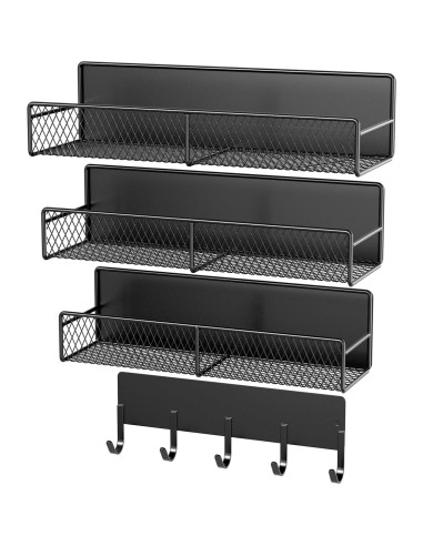 Estantes Magnéticos de Metal DTUQYX - Paquete de 4, 10.16 cm