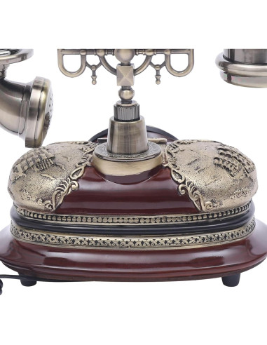Teléfono Vintage Kreiaoer Disco Rotatorio Decorativo 16x25cm
