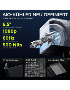 Enfriador AIO TRYX Panorama 240mm Negro con Pantalla Curvada 6.5" 2