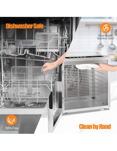 Deshidratador de Alimentos YASHE FD-1013A 10 Bandejas 850W