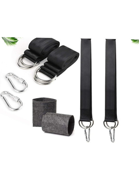 Cintas de Colgar para Hamaca BESPORTBLE 150x5cm 2 Piezas