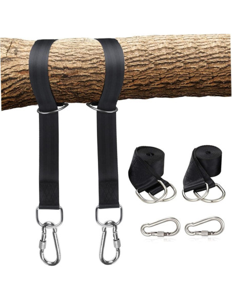 Cintas de Colgar para Hamaca BESPORTBLE 150x5cm 2 Piezas