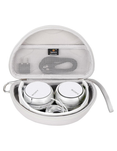 Funda Dura Portátil Aproca Gris para Auriculares Sony ZX Series