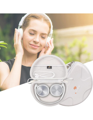 Funda Dura Portátil Aproca Gris para Auriculares Sony ZX Series