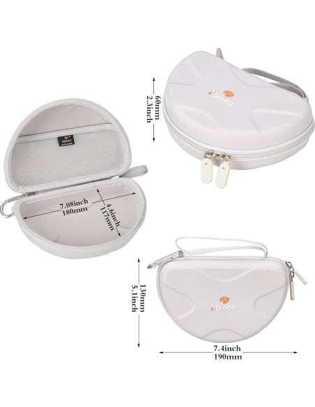 Funda Dura Portátil Aproca Gris para Auriculares Sony ZX Series