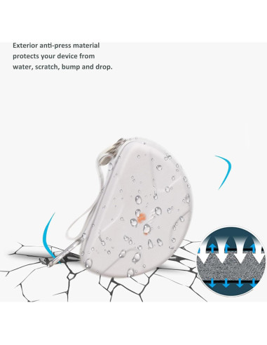 Funda Dura Portátil Aproca Gris para Auriculares Sony ZX Series