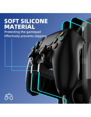 Soporte para Controladores y Auriculares BIFONODKR Negro con RGB