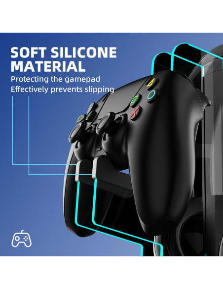 Soporte para Controladores y Auriculares BIFONODKR Negro con RGB