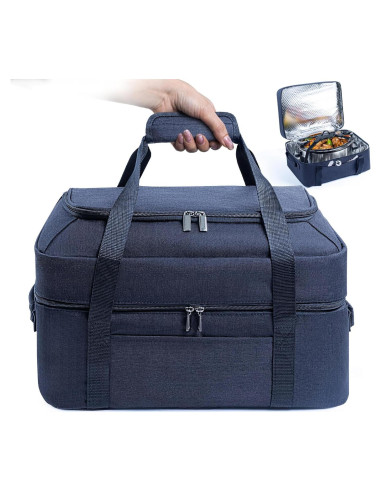 Bolsa de Transporte para Olla de Cocción Lenta BAGSPRITE 6-8 Qt Negra