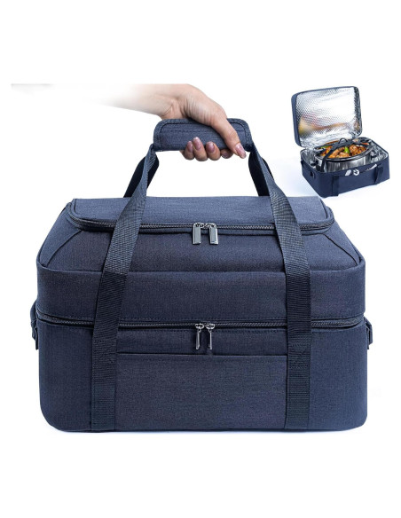 Bolsa de Transporte para Olla de Cocción Lenta BAGSPRITE 6-8 Qt Negra
