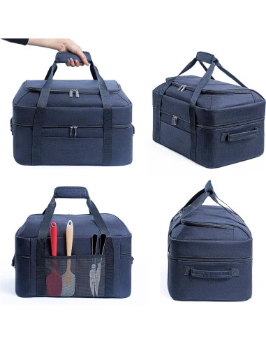 Bolsa de Transporte para Olla de Cocción Lenta BAGSPRITE 6-8 Qt Negra