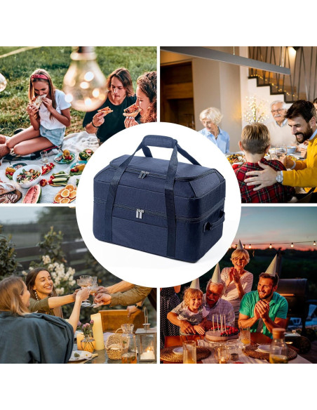 Bolsa de Transporte para Olla de Cocción Lenta BAGSPRITE 6-8 Qt Negra