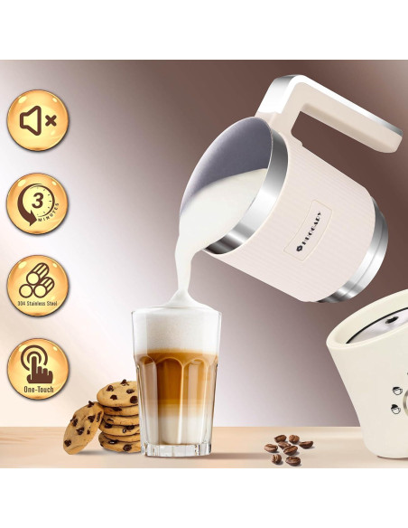 Espumador de Leche Eléctrico Huogary D02 5-en-1 350ml Negro