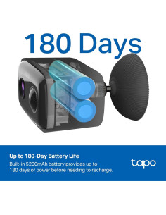 Cámara de Seguridad Inalámbrica Tapo C401 1080P Batería 180 Días 2