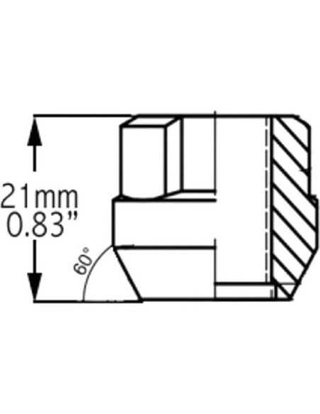 Cerraduras de Rueda Partes de Accesorios de Rueda 9/16"-18 Cromadas