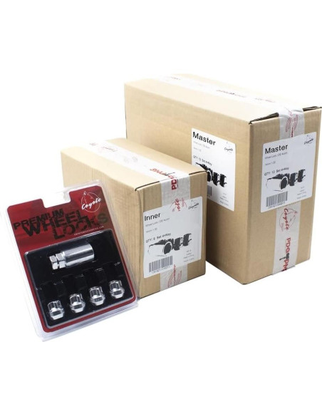 Cerraduras de Rueda Partes de Accesorios de Rueda 9/16"-18 Cromadas