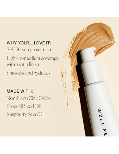 Hidratante Tinte SPF 30 Well People 10W - Vegano y Cruelty Free