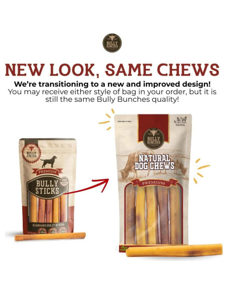 Palos de Bully 15.24 cm Bully Bunches 100% Carne de Res