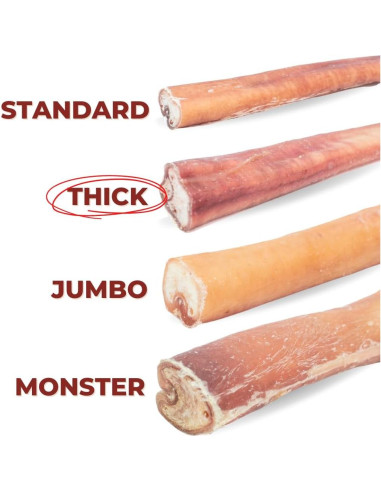 Palos de Bully 15.24 cm Bully Bunches 100% Carne de Res