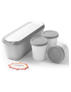 Juego de 4 Contenedores de Helado CHERHOME 1.42L Reutilizables