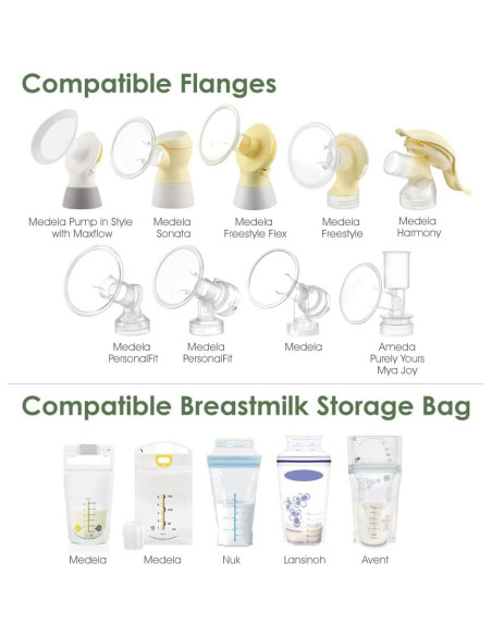 Adaptadores de bolsa de leche materna Maymom X029.3G-2Mba