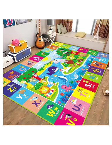 Alfombra de Juego Plegable AKASISRUG 200x150 cm Animales