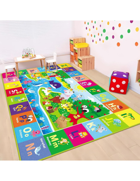 Alfombra de Juego Plegable AKASISRUG 200x150 cm Animales