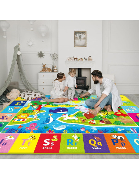 Alfombra de Juego Plegable AKASISRUG 200x150 cm Animales