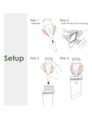 Adaptadores de bolsa de leche materna Maymom X029.3G-2Mba