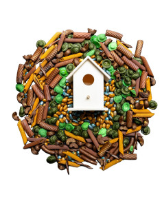 Relleno Sensorial de Nido de Aves - 4 Tazas - Juguete Educativo