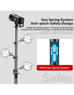 Soporte de Luz FreeSea Aluminio 270cm Carga 8kg Trípode 2