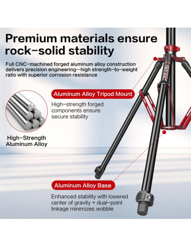 Soporte de Luz FreeSea Aluminio 270cm Carga 8kg Trípode