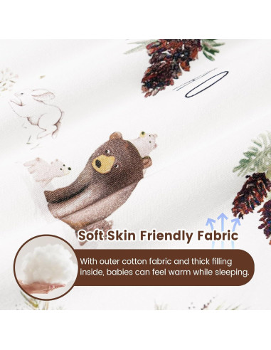 Saco de Dormir de Invierno David's Kids 0-6 Meses Algodón 2.5 TOG