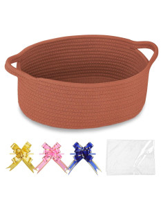 Cesta de Almacenamiento Tejida COMSE 30.5x20.3x12.7 cm Algodón