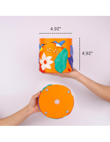 Maceta Decorativa GUGUGO Colibrí Verde Oscuro 12.5cm