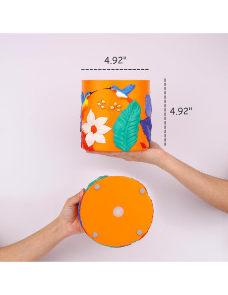 Maceta Decorativa GUGUGO Colibrí Verde Oscuro 12.5cm