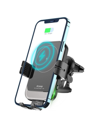 Soporte Cargador Inalámbrico 15W Aryuop para Coche - Automático