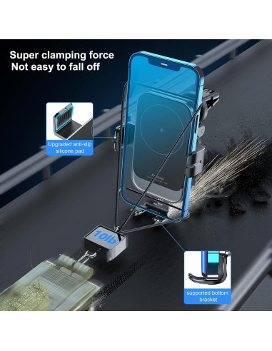 Soporte Cargador Inalámbrico 15W Aryuop para Coche - Automático