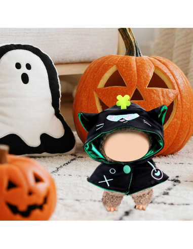 Chal de Muñeca Halloween Fukaisu 14cm Diablo Negro Verde