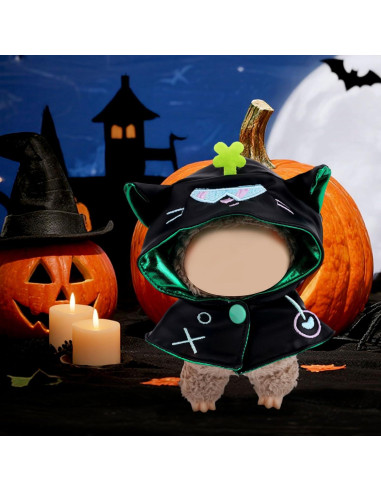 Chal de Muñeca Halloween Fukaisu 14cm Diablo Negro Verde