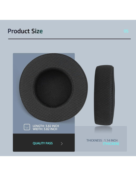 Almohadillas de Reemplazo Corsair Virtuoso - Tela Suave y Espuma