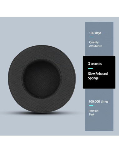 Almohadillas de Reemplazo Corsair Virtuoso - Tela Suave y Espuma